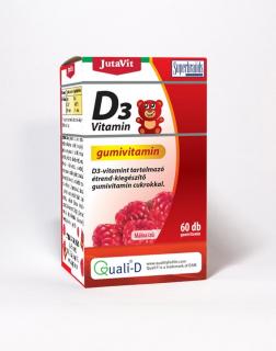 JUTAVIT D3-VITAMIN GUMIVITAMIN MALNA 60X