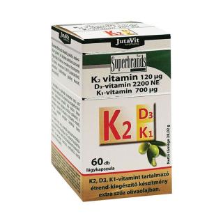 JUTAVIT K2+D3+K1 VITAMIN LAGY KAPSZ. 60X