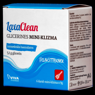 LAXACLEAN GLICERIN MINI-KLIZMA FELNOTT 6X