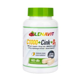 LENAVIT C1000+SZERVES CINK+D3+CSIPKEB.RTABL. 60X