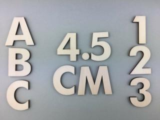 OB1 4,5 cm natúr betűk, számok
