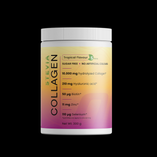 Collagen 10.000 mg + Hialuronsav Trópusi 300g - steviával