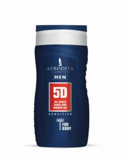 Afrodita MEN 5D ENERGY sensitive shave és tusoló gél