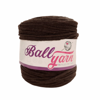 Ballyarn pólófonal - Sötétbarna - bolyhos