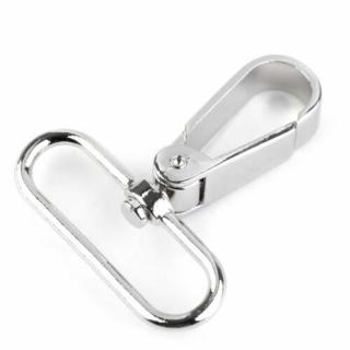 Fém karabiner LAPOS - 40 mm - NIKKEL