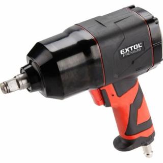 Extol premium légkulcs, 1/2", 340Nm, 3+2 fokozatú (Rocking dog), 7400 1/min, 113l/min, 6,2 Bar, 8865011