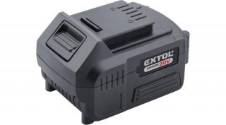 Extol Share20V tartalék akku 20V , Li-ion, 4000mAh, a 8891800, 8891802, 8891804, 8891818, 8891820, 8891840, 8891842 gépekhez (8891882)