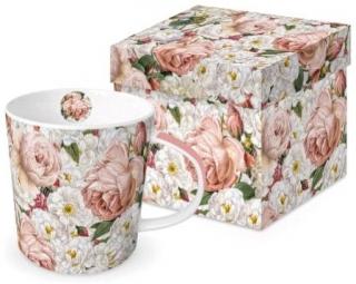 Armonia rózsás porcelánbögre dobozban