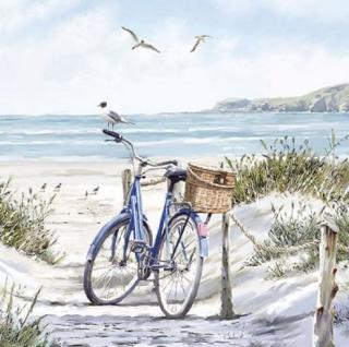 Bike on the beach papírszalvéta két méretben