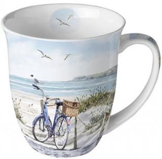 Bike on the beach porcelánbögre