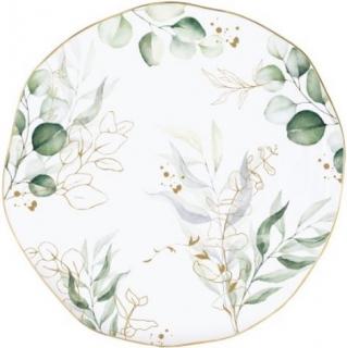 Botanique porcelán lapostányér