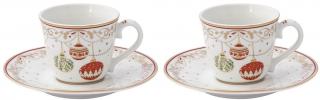 Christmas Eve 2 szmélyes porcelán espresso csésze szett dobozban
