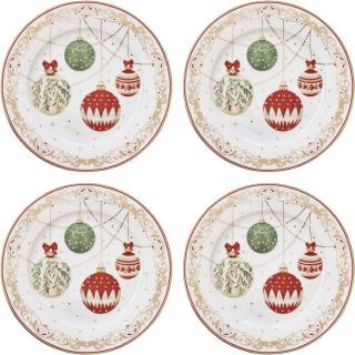 Christmas Eve porcelán desszerttányér szett díszdobozban