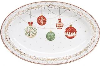 Christmas Eve porcelán kínáló tál dobozban