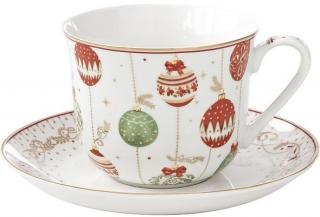 Christmas Eve porcelán reggelizõcsésze aljjal, dobozban