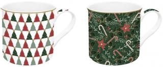 Coffee Mania Fancy Christmas 2 db. porcelán bögre szett dobozban