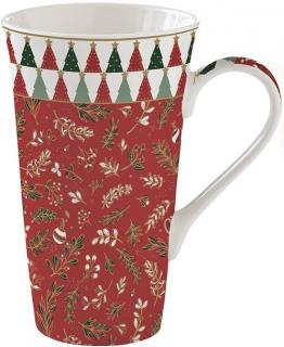 Coffee Mania Fancy Christmas porcelán nagy bögre dobozban