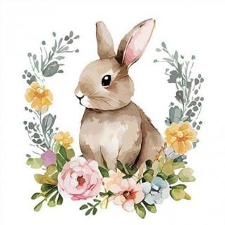 Cute Easter Rabbit papírszalvéta