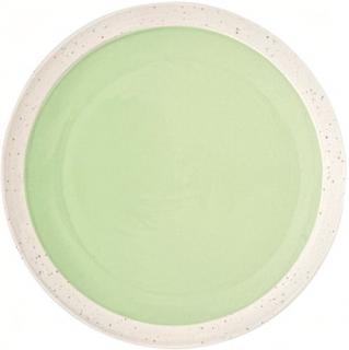 Fagyi szín porcelán desszerttányér, almazöld