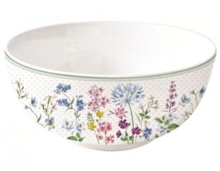 Floraison porcelán tál, fehér