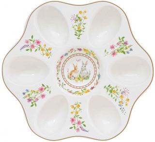 Happy Easter porcelán tojáskínáló tálca, dobozban