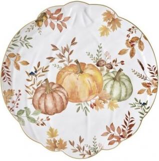 Harvest tökös porcelán kínáló tálca, dobozban