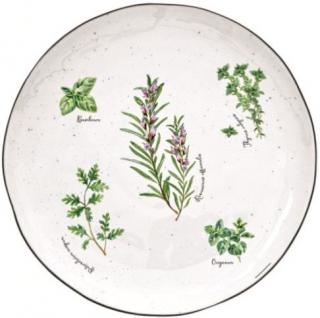 Herbarium porcelán lapos tányér