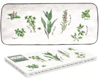Herbarium porcelán tálca dobozban