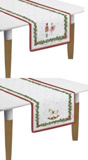 Magie de Noel 2 darabos pamut asztali futó szett