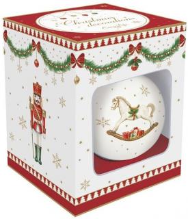 Magie de Noel karácsonyfadísz hintalóval, dobozban