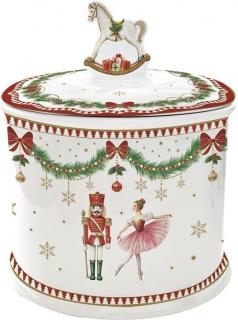 Magie de Noel porcelán keksztartó dobozban