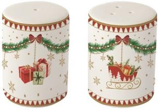 Magie de Noel porcelán só-bors szóró szett, dobozban