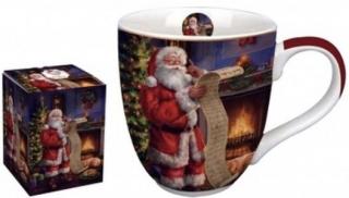 Mikulás Listája óriás porcelánbögre dobozban