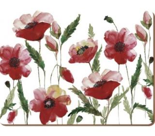 Parafa tányéralátét, Watercolour Poppy, 4db-os
