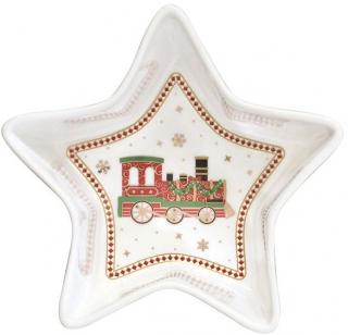 Polar Express porcelán csillag tálka, dobozban