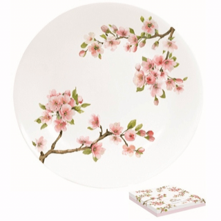 Sakura porcelán desszerttányér