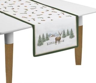 White Forest pamut asztali futó szett