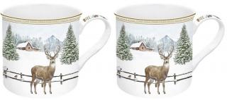 White Forest porcelán bögre szett dobozban