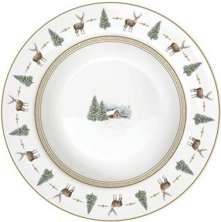 White Forest porcelán mélytányér