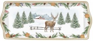 White Forest porcelán tálca