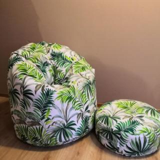 Pálma leveles babzsák fotel (felnőtt méret)