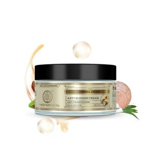 Khadi Natural Ayurvédikus Anti-Blemish arckrém pigmentfoltokra 100 g