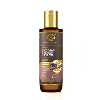 Khadi Natural Ayurvédikus Gyógynövényes Shikakai  Méz Hajolaj 200 ml (SLS, Paraben Free)