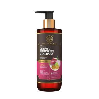 Khadi Natural Ayurvédikus Hagyma  Görögszéna Hajsampon 310 ml (SLS, Paraben Free)