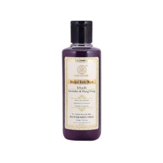 Khadi Natural Ayurvédikus Levendula Ylang-ylang Tusfürdő 210 ml (SLS, Paraben Free)