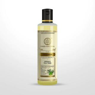 Khadi Natural Ayurvédikus Neem  Teafa Arclemosó 210 ml (SLS, Paraben Free)