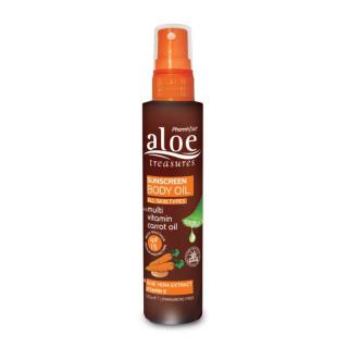 Pharmaid Aloe Treasures Sárgarépa - Aloe Vera fényvédő száraz testápoló spray SPF 15' 125 ml