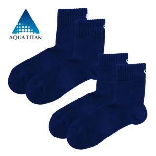 Phiten Aqua Titán sportzokni félhosszú, kék (2 pár) több méretben