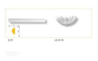 LE-27-01 polisztirol díszelem (4 db/csomag)