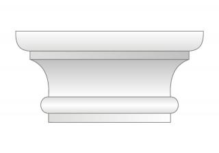 POF-2D oszlopgyűrű natúr 35-44 cm (Hungarocell oszlopfő,)
